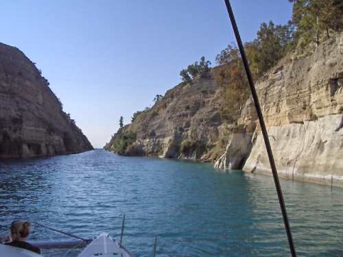 Passage durch den Kanal von Korinth